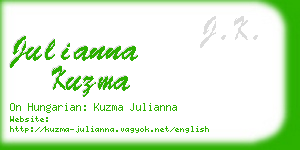 julianna kuzma business card